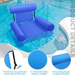 Inflatable Pool Chair Lounge Float for Ultimate Relaxation and Style