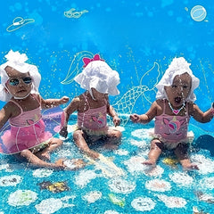 3-in-1 Kids' Splash Pad Wading Pool 172 cm Outdoor Water Toy