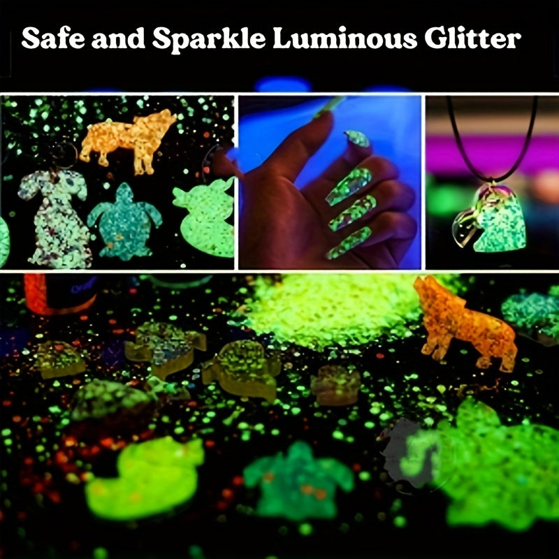 Glow in the Dark Chunky Glitter Sequins for Body Face Hair Nails