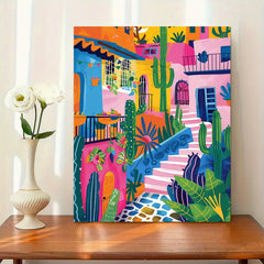 Unique Architecture DIY Acrylic Painting by Numbers Kit