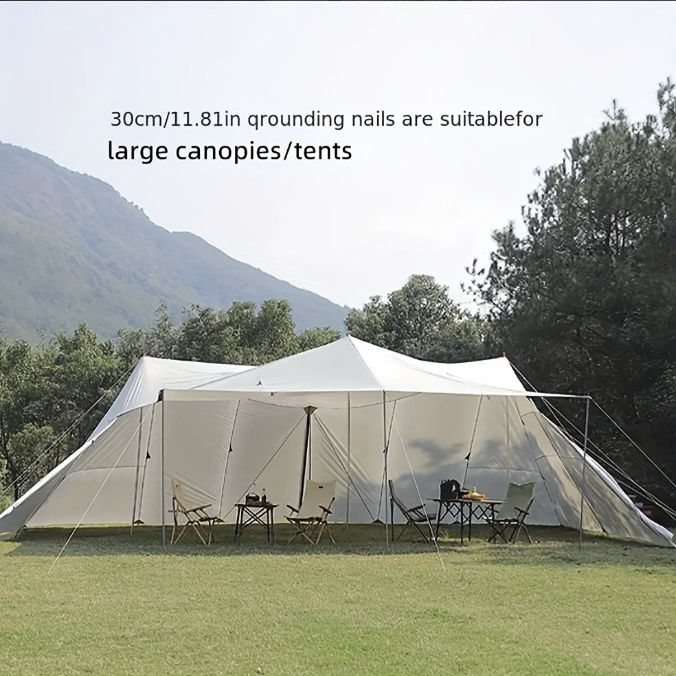 Portable Steel Tent Ground Nail Set for Windproof Fixing