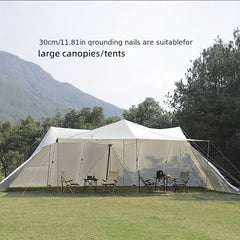 Portable Steel Tent Ground Nail Set for Windproof Fixing
