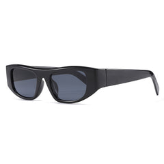 Small Frame Shield Glasses Vintage Y2K Gradient Shades Glasses