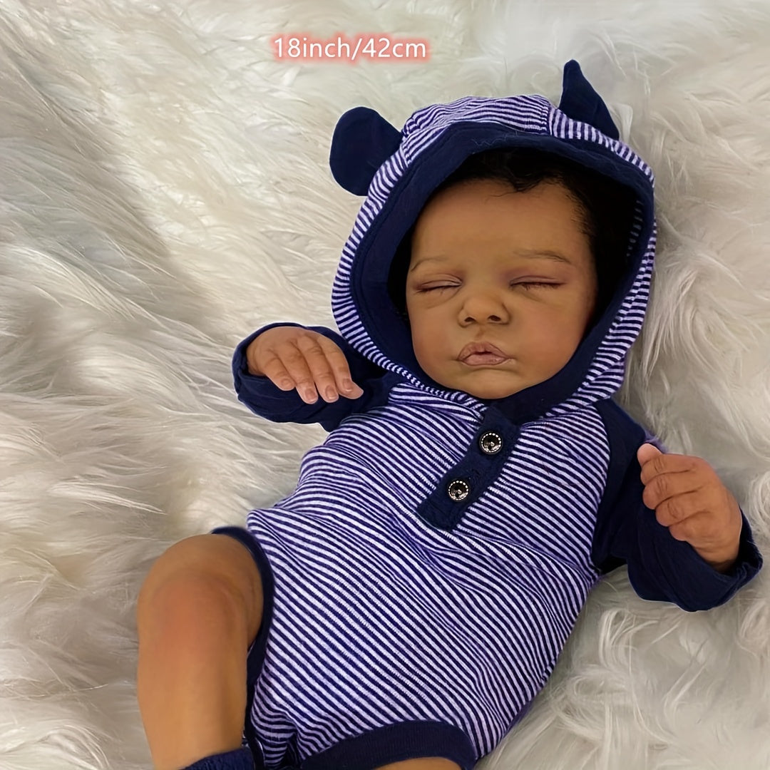 KEKEAIAI 45 Reborn Baby Doll Lifelike Soft Touch 3D Skin