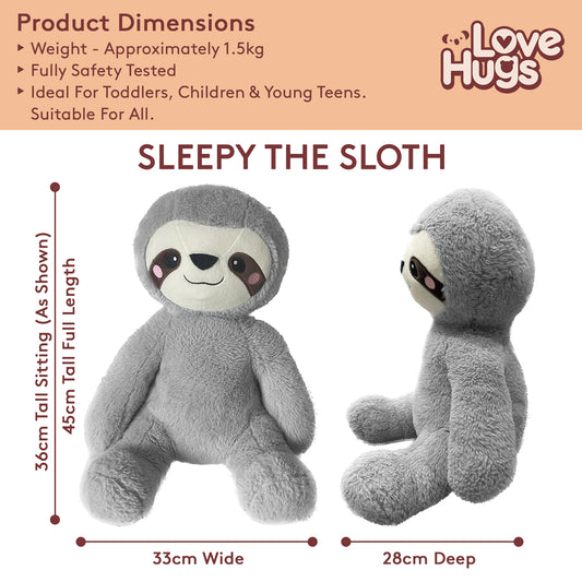 5kg Weighted Sloth Teddy Bear for Anxiety Comfort & Stress Relief