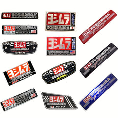 Aluminum Motorcycle Exhaust Pipe Decals, Heat Resistant & Stylish