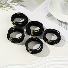 50pcs Ladies Style Hair Tie High Elastic Hair Rope Hair Rubber Band