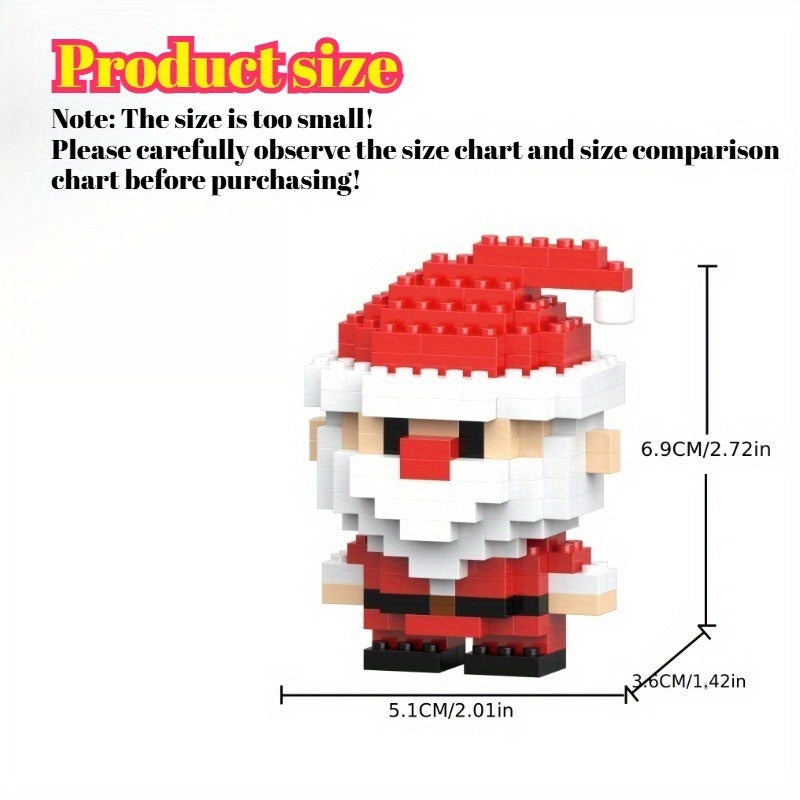 Christmas Tree Building Blocks Reindeer Clock Puzzle Toys