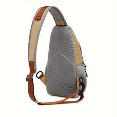 Canvas Sling Bag Crossbody Chest Pack Adjustable Strap Zip Closure