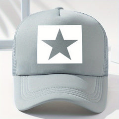 Pentagram Printed Unisex Baseball Cap Hip Hop Mesh Trucker Hat