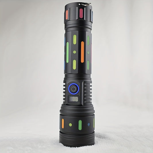 Bright Tactical Flashlight Type C Rechargeable Waterproof