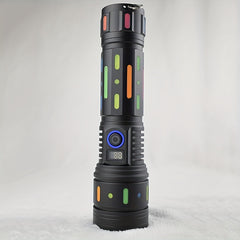 Bright Tactical Flashlight Type C Rechargeable Waterproof