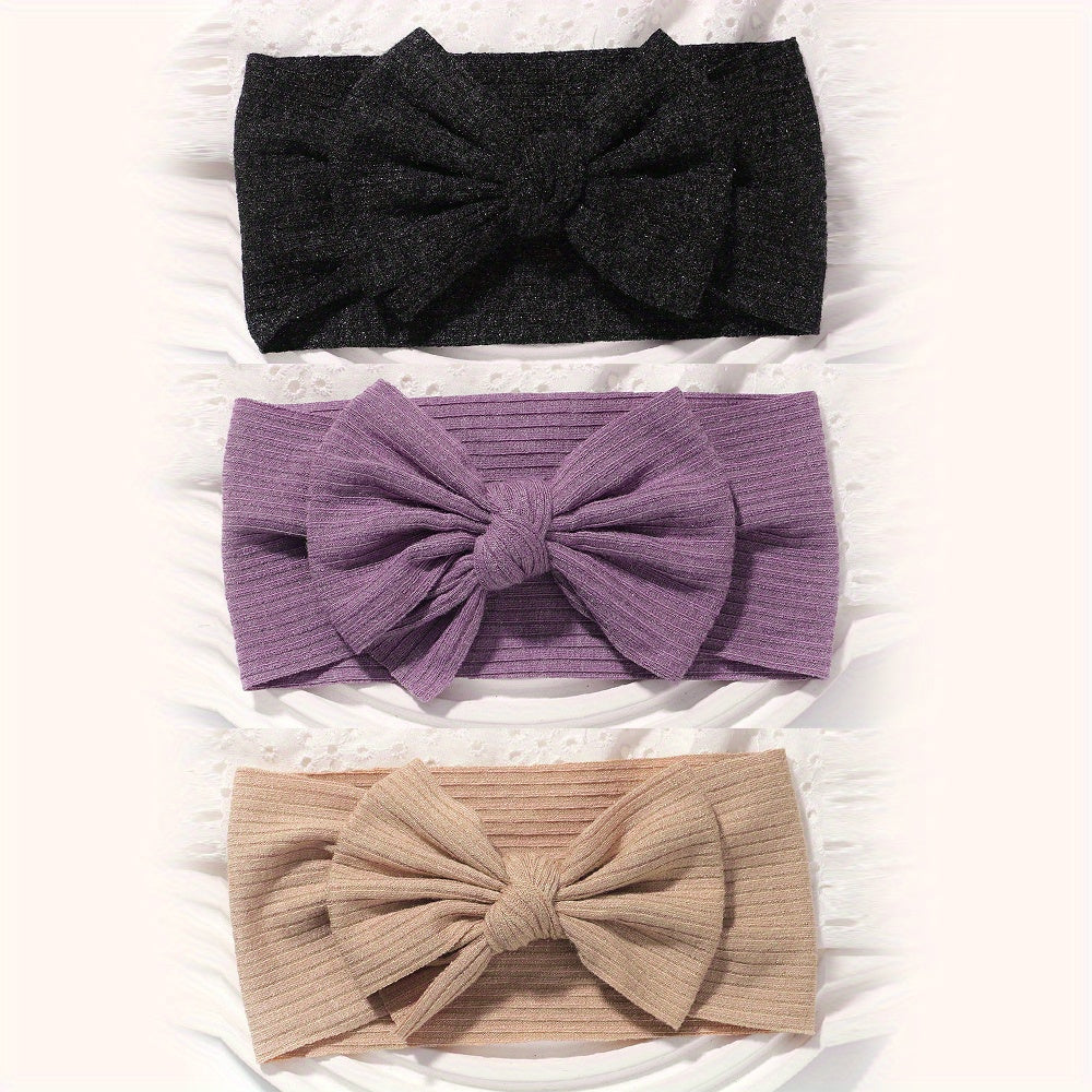 3pcs Bow Headband Hair Accessories for Baby Girls