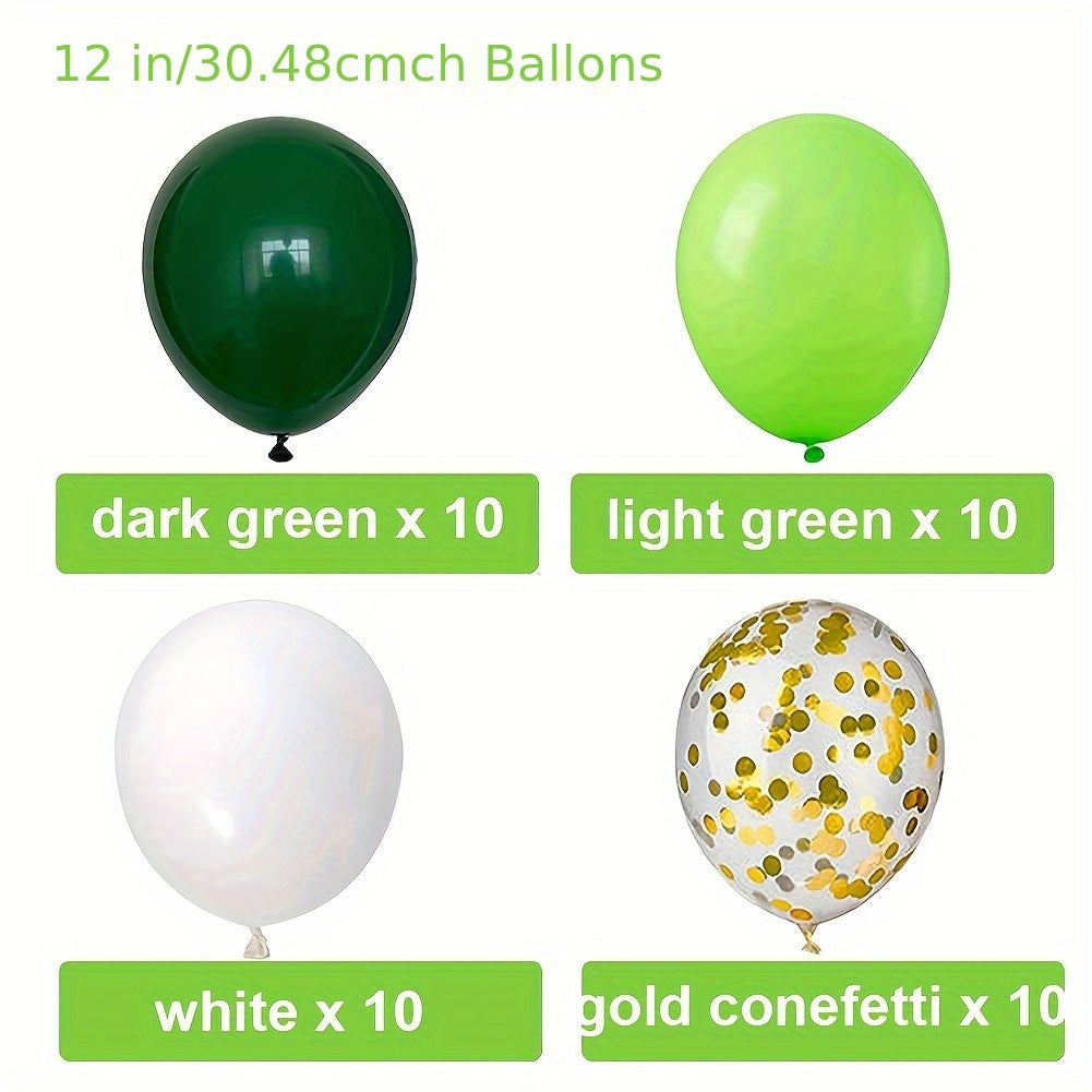 Green Birthday Decorations Happy Birthday Banner Metallic Fringe Curtains