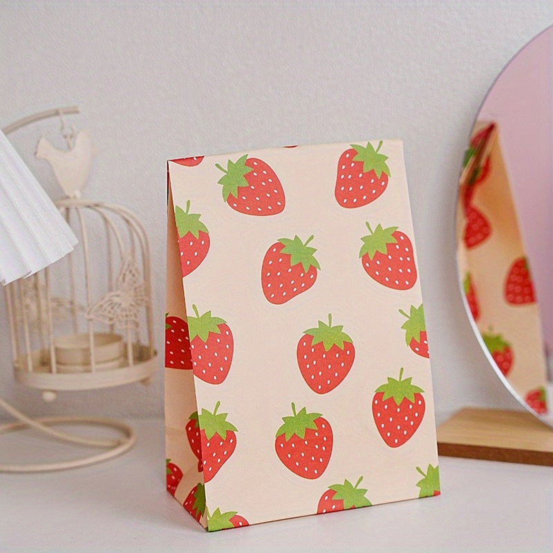 Gift Wrapping Bag Floral Design with Mango and Cherry Pattern