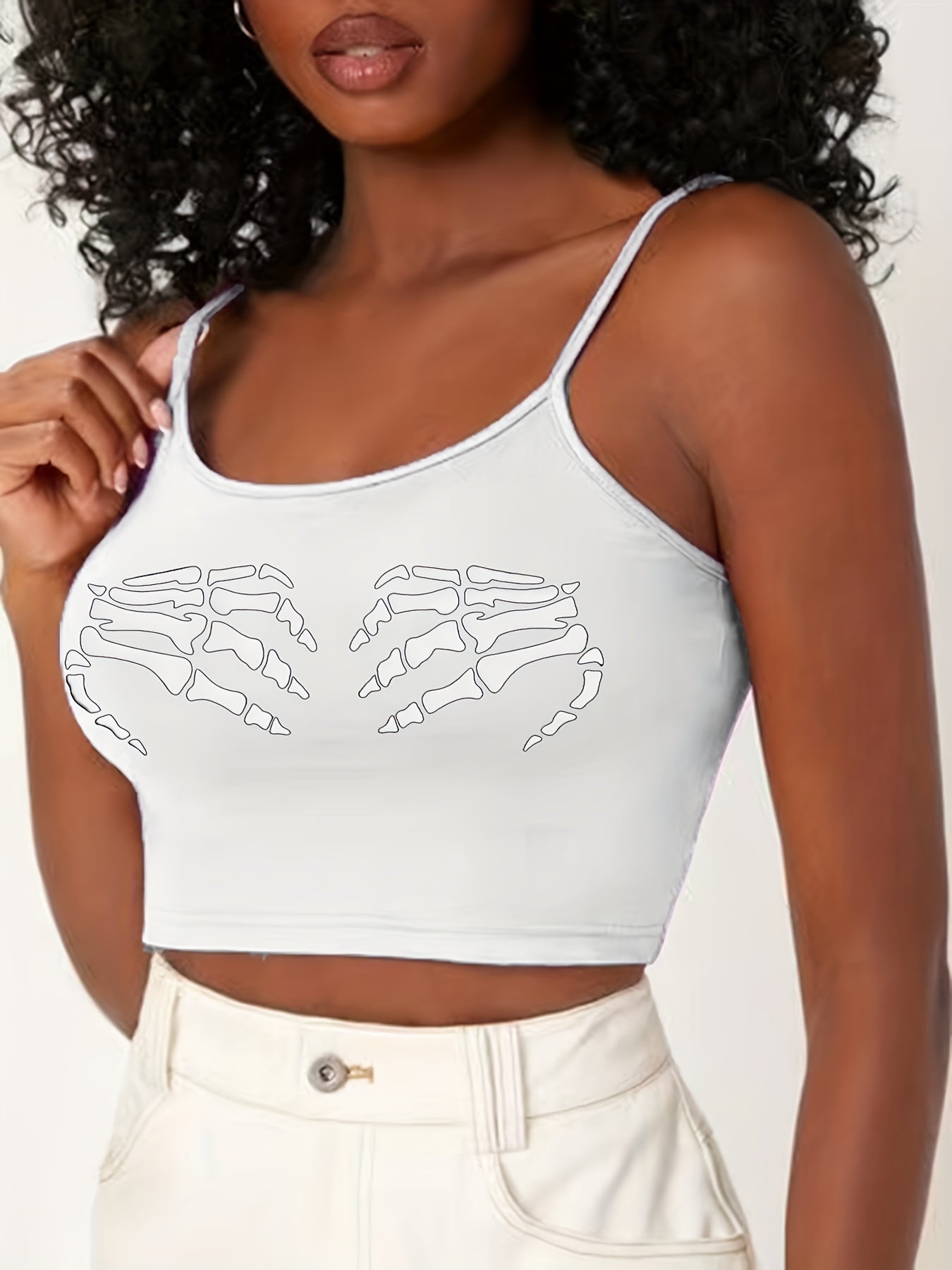 Skeleton Hand Print Sleep Tops