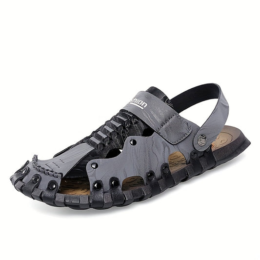 Men's Casual Driving Sandals Non slip Rubber Sole Shoes