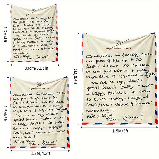 Christmas Envelope Tapestry Printed Blanket Double Sided