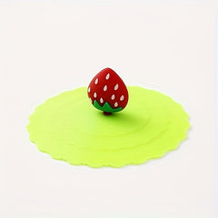 1pc Cartoon Cup Cover Reusable Heat Resistant Leakproof Dustproof Lid Caps