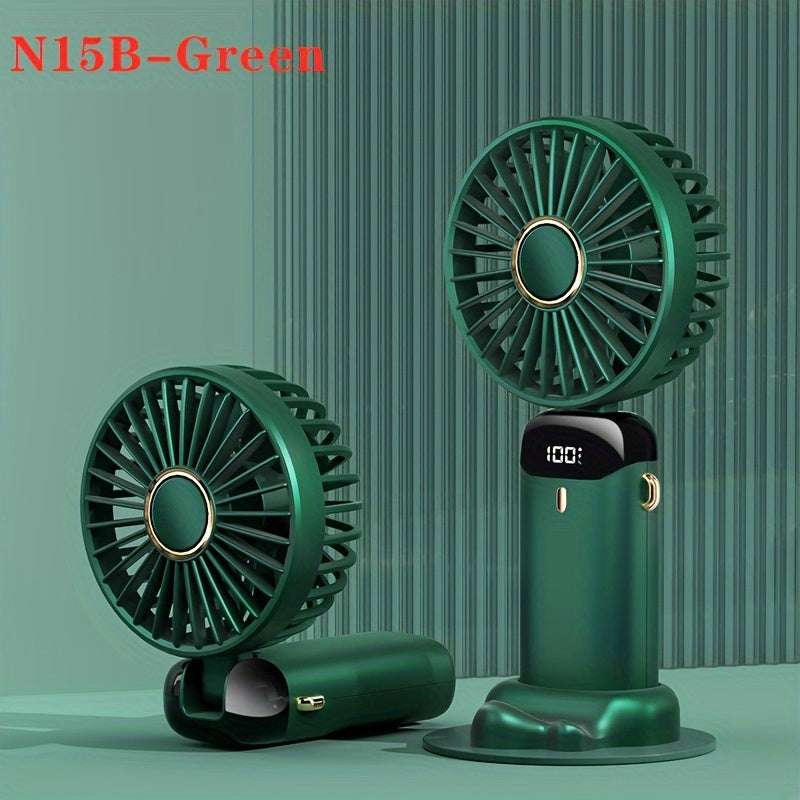 Mini Bear Fan Rechargeable 3 Modes USB Charging Multicolor Portable