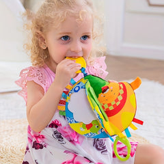 Rattle Ring Paper Car Hanging Cloth Book for Baby