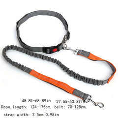 Hands-Free Dog Leash Adjustable Waist Belt for Running