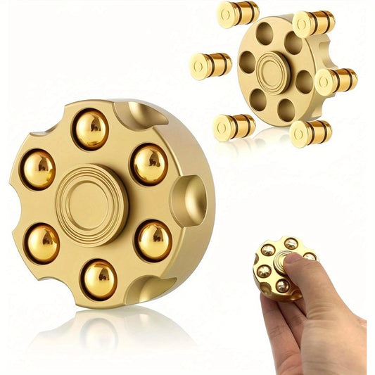 3 Colors Fun Finger Spinner Metal Alloy Relax Toy Adult Spinning Fidget Gift