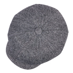 Men's Classic Newsboy Cap in Black