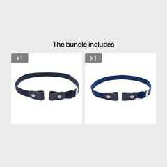 Men's No Buckle Elastic Waist Belt Casual Adjustable Elastic Buckle Belt