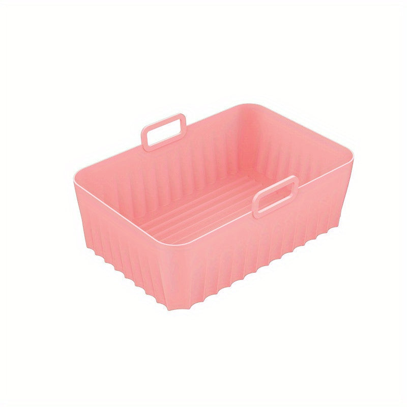 Rectangular Silicone Air Fryer Liner 21x14 Non Stick Dual Zone Baking Tray