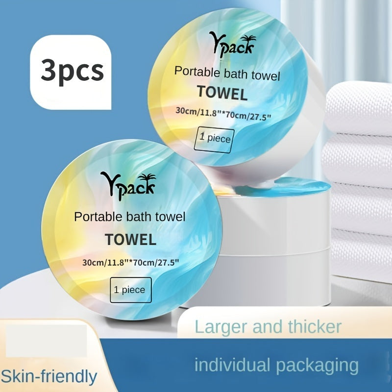 3pcs Disposable Compression Facial Cleansing Towel 11.81x27.56