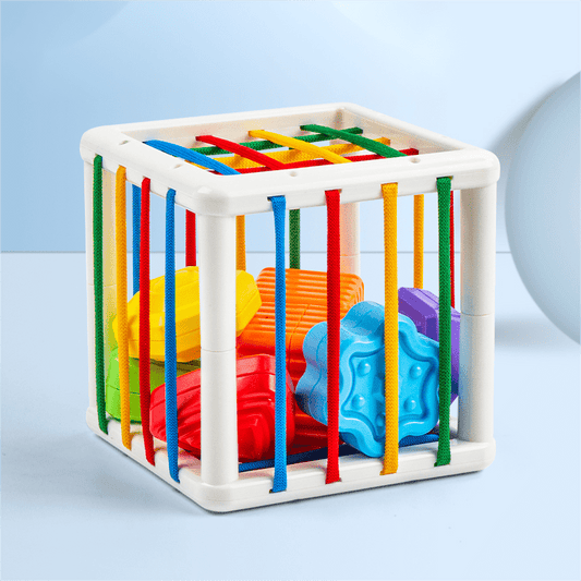 Shape Sorter Cube Toy for Kids - Motor Skills Training