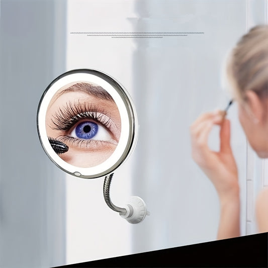 LED Flexible Makeup Mirror 10x Magnifying Mirror With Light