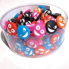 Silicone Shock Absorber for Tennis Racket Double Funny Face