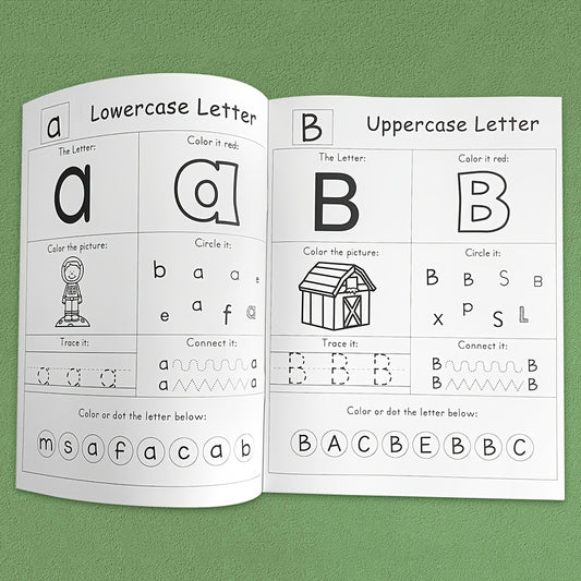 Alphabet Learning Workbook for Kids - Pen Control Training Copybook