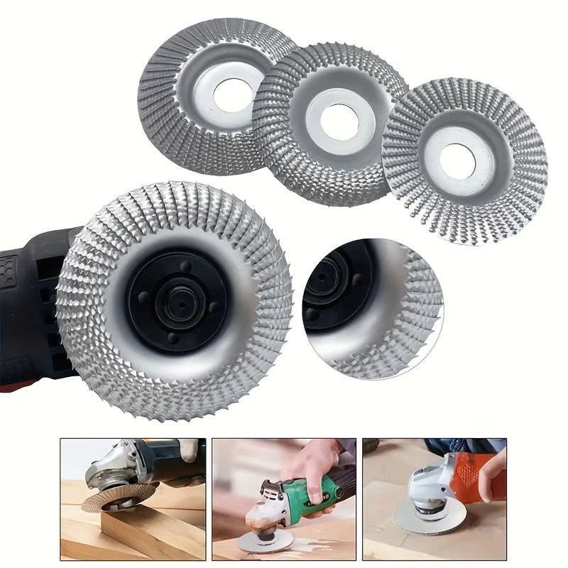 3pcs Silvery 100mm Grinding Discs Set