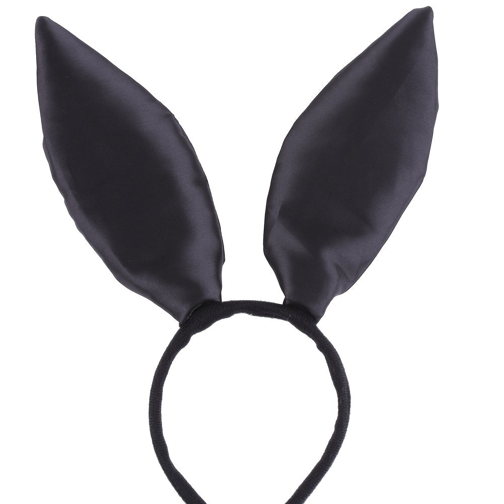 Satin Bunny Ears Headband for Cosplay Party Costume