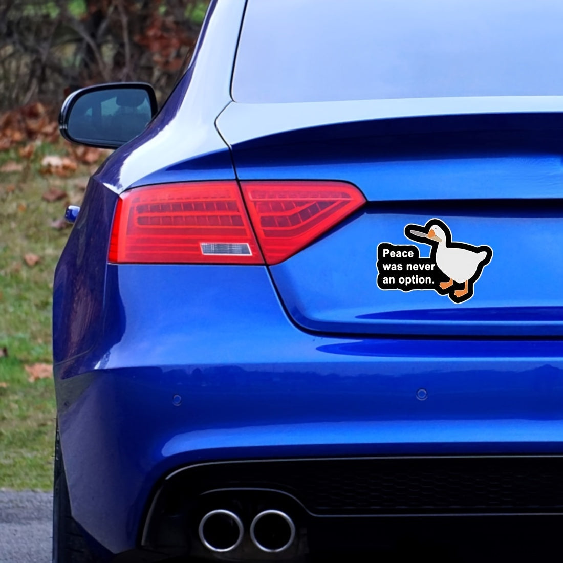 Peace Never an Option Sticker Vinyl Decal