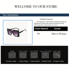 Square Sunglasses Mod Anti Glare UV400 Sun Shades