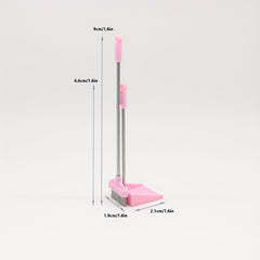 1:12 Scale Broom and Dustpan Set for Dollhouse Cleaning