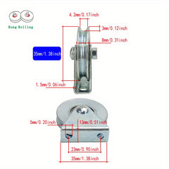 2pcs Small Pulley Fixed Pulley Lifting Wheel Driving Wheels Guiding Wheels