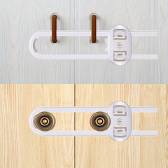 Adjustable Child Safety Locks for Drawers, Cabinets, Wardrobes - U Shape