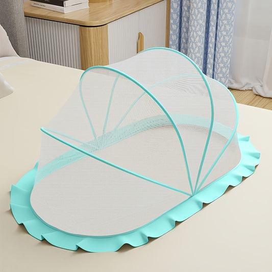 Foldable Kids Mosquito Net Light Full Coverage Polyester Bed Canopy