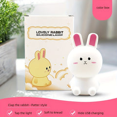 Night Light Rabbit Silicone Material Pat Remote Control Patterns