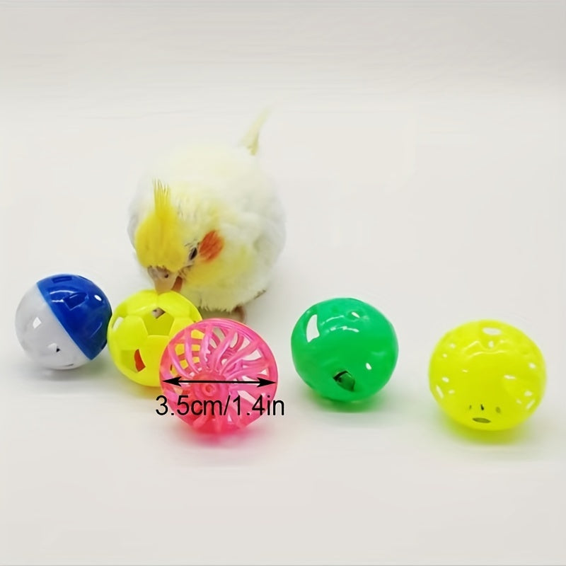 5pcs Bird Toy with Bell for Parrots, Interactive Variety Pack