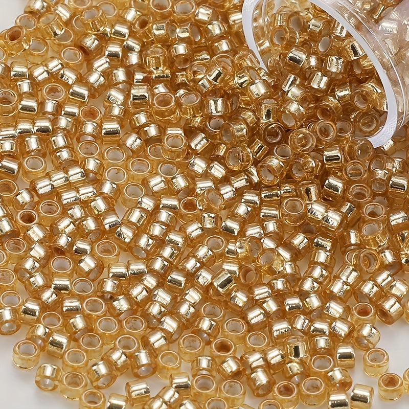 1080Pcs 2.5mm Colorful Glass Beads for DIY Bracelet Necklace Crafts