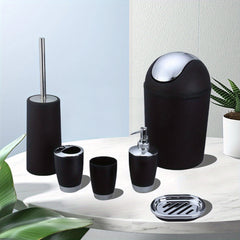 6pcs Bathroom Accessories Set Toothbrush Holder Soap Dispenser