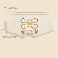 Rivets Wide Waist Belt Punk Corset Belts Women Coat Dress Belts