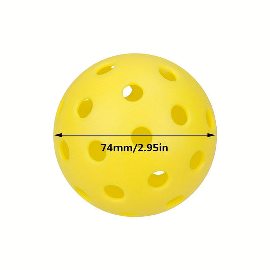 4pcs Outdoor Pickleball w/ 40 Holes for Great Performance & Fun