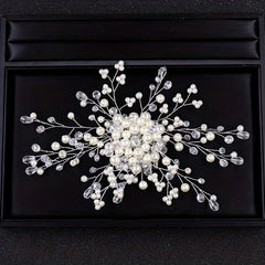 Faux Pearl Crystal Hair Comb Women's Hair Accessory